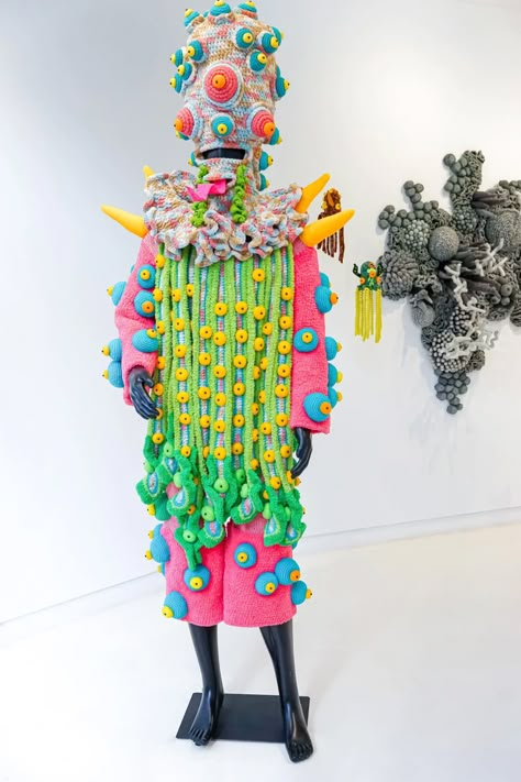 Mulyana: Fragile Ecologies at SAPAR Contemporary | DailyArt Magazine Upcycle Junk, Bio Diversity, World Of Wearable Art, Wearable Sculpture, Conceptual Fashion, Textile Sculpture, Bio Art, White Artwork, Textile Fiber Art