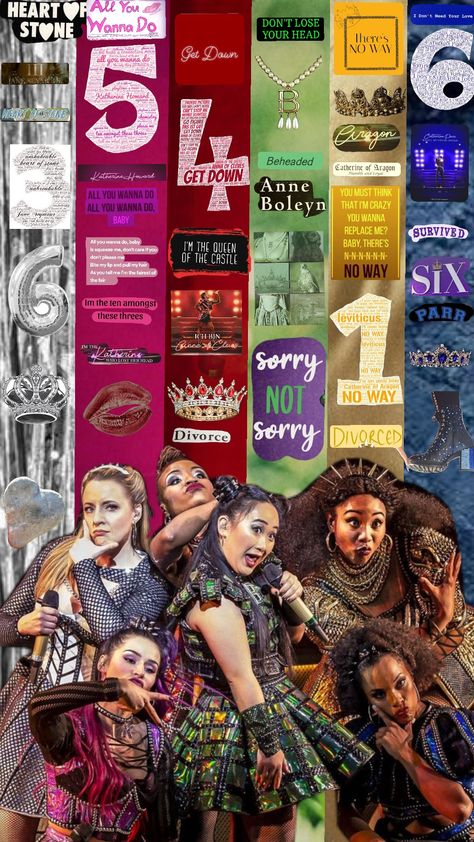 Six Musical Outfits, Six Wallpaper Musical, Six The Musical Inspired Outfits, Six Musical Wallpaper, Jane Seymour Six The Musical, Musical Inspired Outfits, Sam Pauly, Musical Wallpaper, Musical Jokes