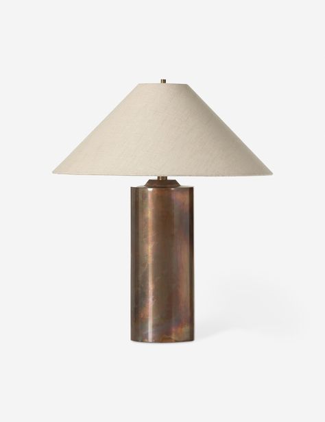 Sevigne Column Table Lamp Metal Column, Burled Wood Furniture, Berkeley Hills, Guest Beds, Disc Interiors, Column Table, Westman Atelier, Metal Columns, Big Lamp