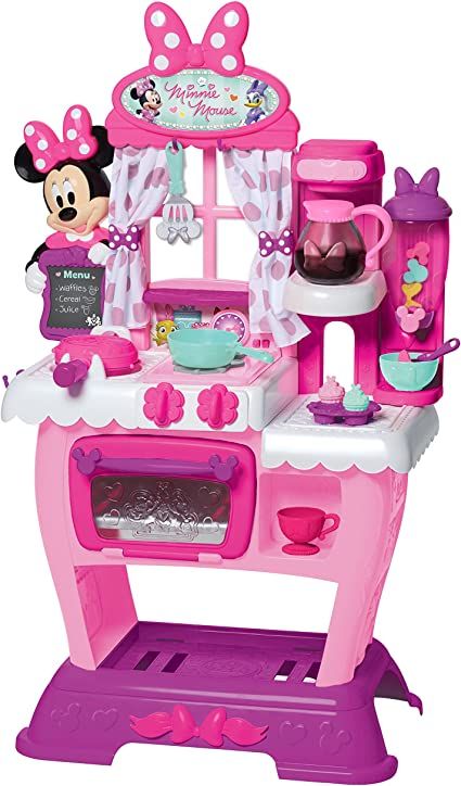 Minnie Toys, Minnie Mouse Kitchen, Minnie Mouse Toys, Kitchen Playset, Disney Princess Toys, Brunch Cafe, Kitchen Sets For Kids, Pony Birthday Party, Kids Toy Shop