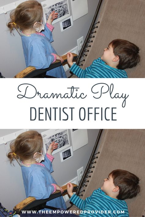 Dentist Pretend Play, Dentist Dramatic Play Preschool, School Dramatic Play, Dramatic Play Space, Dental Activities, Health Preschool, Office Dramatic Play, Dental Health Preschool, Dental Health Activities