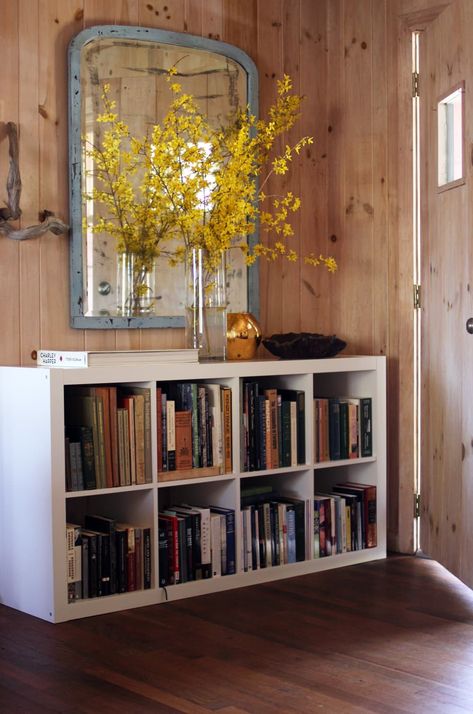 Post Image Ikea Rustic, How To Decorate A Hallway, 1950s Home, Highlands North Carolina, Ikea Bookcase, 1950s House, North Carolina Homes, Highland Homes, Cairn Terrier