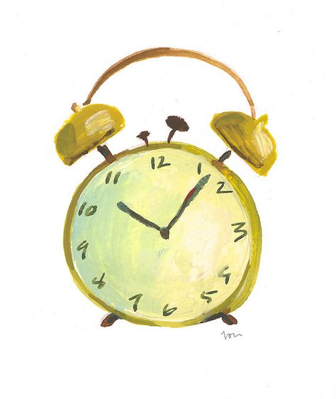 clock_signed by augustwren, via Flickr Handlettering Ideas, Clock Watercolor, Clock Illustration, Body Clock, Time Clock, Self Regulation, Tick Tock, Wren, Alarm Clock