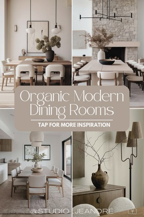 Discover the beauty of an organic modern dining room with our latest blog post. Explore earthy dining room designs, the elegance of a Japandi dining table, and tips for creating a stunning organic modern home. From minimalist dining room ideas to modern boho accents and transitional elements, find inspiration for your dining table decor and enhance your modern organic living room today! Dining Room Decor White Walls, Modern Transitional Dining Table, Dining Room Design Minimalist Modern, Dining Room Lighting Over Table Transitional, Round Natural Dining Table, Modern Rustic Dining Room Decor, Natural Organic Dining Room, Modern Cozy Dining Room Ideas, Luxe Dining Room Decor