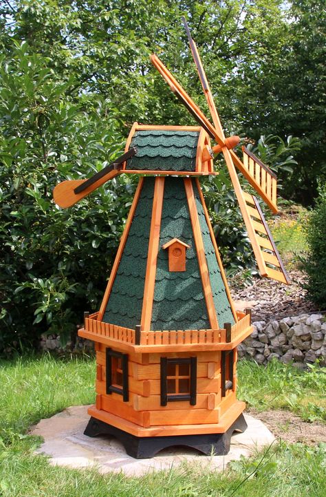 Wooden Windmill Plans, Windmill Plan, Wood Windmill, Wooden Windmill, Large Bird Houses, Windmill Water, Garden Windmill, Solar Light Crafts, Wood Mill