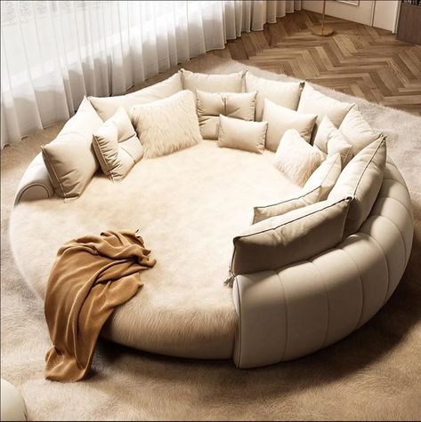 1849.32US $ |modern fashion creative bedroom princess round bed Cloth couple round bed double wedding bed| |   - AliExpress Bedroom Princess, Comfy Furniture, Room Decor On A Budget, Wedding Bed, Round Bed, Living Room Decor On A Budget, Home Theater Room, Modern Minimalist Home, Round Beds