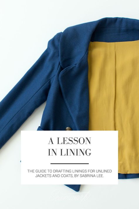 Threads Magazine, Sewing 101, Sewing Lessons, Couture Sewing, Sewing Skills, Sewing Projects For Beginners, Love Sewing, Jacket Pattern, Sewing For Beginners