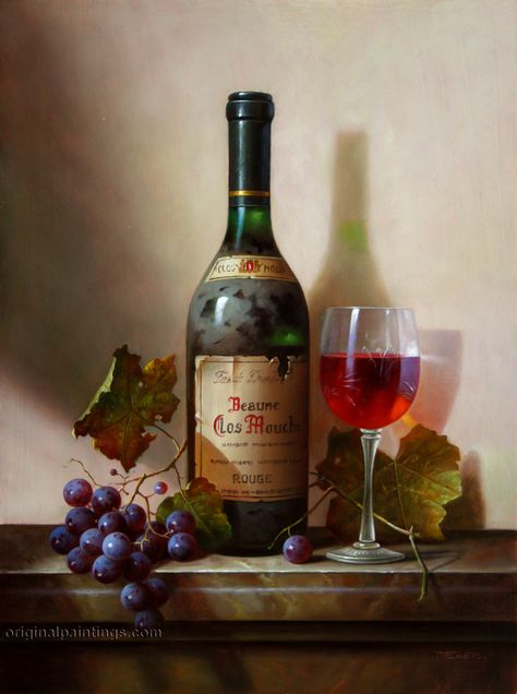 ,, Art Du Vin, Paint And Drink, Still Life Pictures, Afrique Art, Wine Painting, Wine Photography, Still Life Images, Image Nature, Still Life Photos