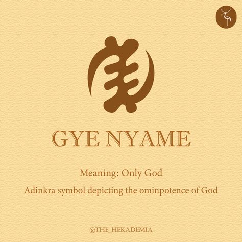 Gye Nyame, Adinkra Symbols, African History, Ancient Symbols, In The Room, The Room, History, Instagram