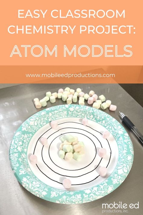 This edible atom model requires little preparation and minimal resources, making this a perfect lesson for educators. #easyproject #teachertips #kids #STEM #scienceexperiment Atoms And Molecules For Kids, Atom Activities, Atom Model Project, Atom Project, Edible Stem, Molecule Model, Chemistry Project, Candy Science, Atoms And Molecules