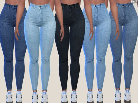 Pinkzombiecupcakes' Denim Skinny Jeans 015 Sims 4 Patron Clothes, Sims 4 Custom Content Hair Female Hairstyles, Cargo Pants Sims 4 Cc, Sims4 Pants Cc, Sims 4 Cc Cargo Pants, Sims4 Pants, Sims 4 Cc Shirts Female, Sims Bottoms, Cc Jeans