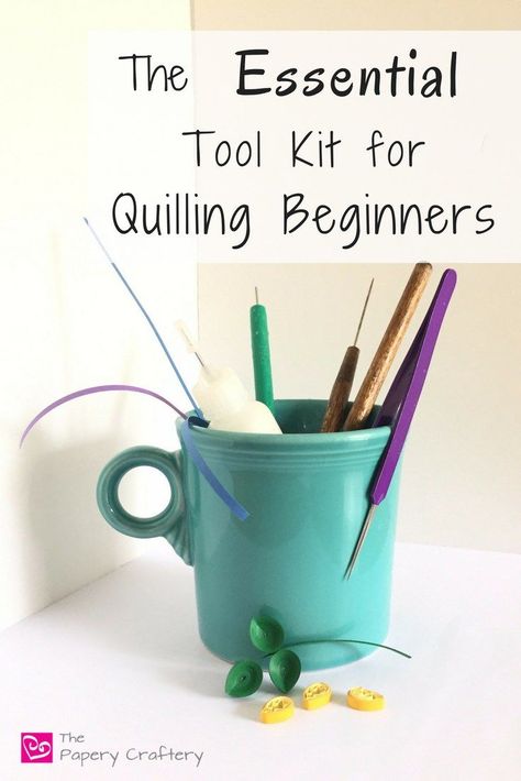 Quilling Tools, Quilling Supplies, Paper Quilling For Beginners, Quilled Paper Art, Quilling Tutorial, Art Essentials, Quilling Craft, Quilling Paper Craft, Paper Quilling Designs