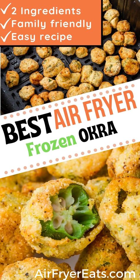 Recipes For Frozen Okra, Air Fry Frozen Breaded Okra, Frying Frozen Okra, Air Fried Okra Frozen, Best Frozen Foods For Air Fryer, Okra Recipes Frozen, Air Fryer Frozen Okra Recipes, Air Fry Frozen Okra, Frozen Fried Okra In Air Fryer