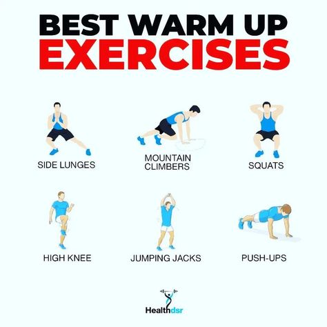 Whether you are a novice or an expert in exercising, it is essential to warm up and stretch before you exercise. Warming up is necessary as it helps to prepare your body for exercises by increasing your heart rate and improving blood circulation. It even prepares you mentally for your workout. To help understand the importance Exercise Before Workout, Warm Up Exercise Before Workout, Warm Ups Before Workout, Warm Up Workout, Warm Up Exercise, Heart Rate Training, Before Workout, Hack Squat, Get Schwifty