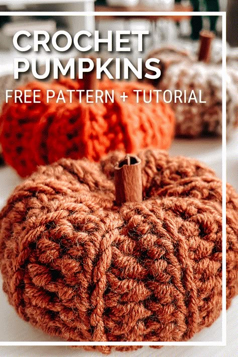 Pumpkin Patterns Free, Crochet Fall Decor, Crochet Pumpkins, Fall Crochet Patterns, Crocheting Ideas, Crochet Fall, Holiday Crochet, Crochet Pumpkin, Quick Crochet