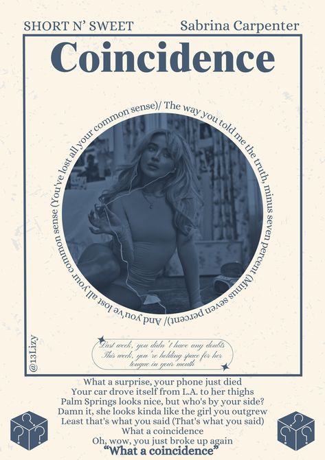 Coincidence- Sabrina Carpenter- short n sweet- poster- DONT REPOST Short N Sweet Poster, Short N Sweet Wallpaper, Short N Sweet Lyrics, Short And Sweet Sabrina Carpenter Aesthetic, Short N’ Sweet Sabrina Carpenter Wallpaper, Posters Sabrina Carpenter, Sabrina Carpenter Prints, Nonsense Sabrina Carpenter, Sabrina Carpenter Short N Sweet Poster