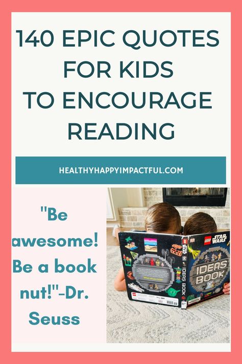 140 epic quotes for kids to encourage reading; two children reading a LEGO book together. Reading Adventure Quotes, Positive Quotes For Children, Reading Quotes For Kids, Quotes On Reading, Reading Quotes Kids, Sayings About Reading, Inspirational Reading Quotes, Engagement Quotes, Importance Of Reading