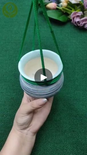 25K views · 389 reactions | A perfect and practical hanging knot for your flower pot !  #tips #plant #diyproject #handmade #garden | Seed to Flower | Seed to Flower · Original audio Knot For Hanging Plant, Fun Hacks, Pot Hangers, Tying Knots, Tie Ideas, Pot Hanger, Outside Ideas, Diy Home Projects, Plant Hangers