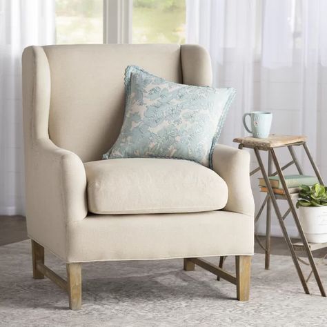 Bahamas Decor, Linen Wingback Chair, Wayfair Living Room Chairs, Small Accent Chairs, Swivel Chair Living Room, Chair And A Half, Poster Bed, White Poster, Papasan Chair