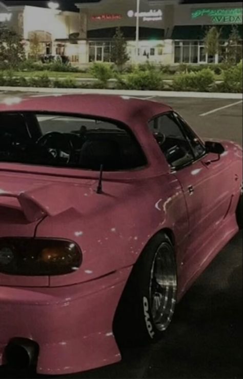 Pink Jdm Wallpaper, Miata Car, Cars Decorations, Compact Trucks, Cars Modified, Pink Cars, Jdm Wallpaper, First Cars, Car Tattoos