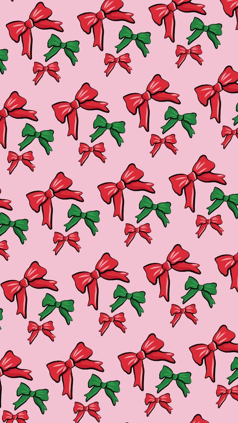 Red Bow Wallpaper, Xmas Wallpapers, Christmas Dental, Christmas Widgets, Red Christmas Background, Christmas Backgrounds, Bow Wallpaper, Xmas Wallpaper, Preppy Christmas