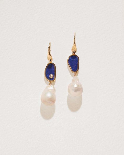 Aesthetic Jewellery, Hilma Af Klint, Dagger Earrings, Lapis Jewelry, Recyclable Materials, Pamela Love, Spike Earrings, Pearl Jewellery Earrings, Lovely Clothes