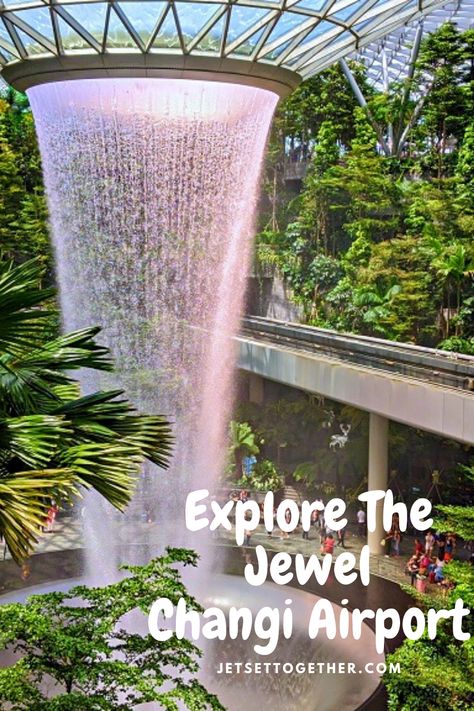 An easy guide for everything to see and do at the Jewel, Singapore. Considered the best airport in the world, you'll be amazed by the number of activities available inside the terminal. The Jewel Singapore, Jewel Singapore, Jewel Changi Airport, How Go, Changi Airport Singapore, Singapore Changi Airport, Thailand Vacation, Changi Airport, Indoor Waterfall