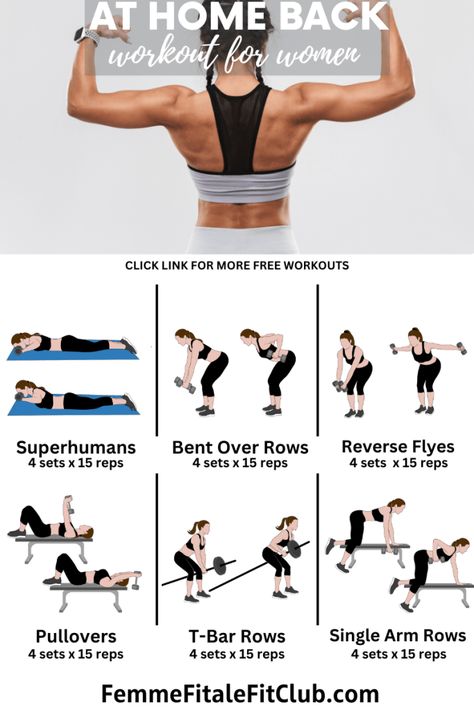 Dumbbell Back Workout, Toned Back, Back Workout At Home, Back Workouts, Workout Labs, Physically Fit, Healthy And Fit, Live Healthy, Inspiring Women