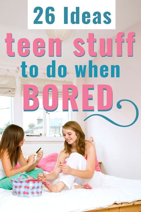 Teen stuff to do when bored - My teen needs things to do with teenage friends when bored. Like, what are things to do with a group of teenage friends (that are CHEAP, but still something they’d considered cool)? I LOVE this woman’s ideas for mostly things to do with teenage friends at home. If you’ve ever wondered what do teens do for fun (or what they SHOULD do for fun), then definitely read this article. #teens #parentingteens #teenagers Actives To Do With Friends, Things To Do During Vacation At Home, What To Do With 3 Friends, Stuff To Do Inside With Friends, Thing To Do With Friends At Home, Things To With Friends At Home, What To Do With Friends Inside, Fun Things To Do With One Friend, Summer Vacation Ideas At Home