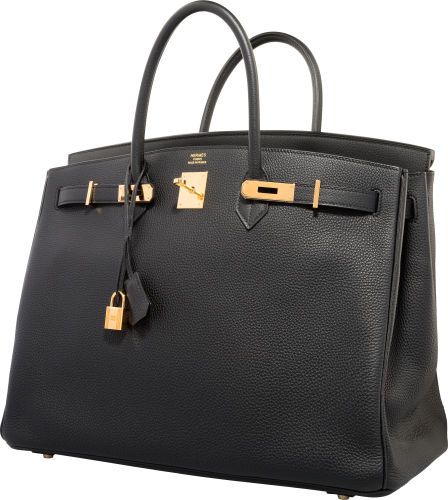 Hermes 40cm Black Togo Leather Birkin Bag with Gold Hardware. Birkin 40, Hermes Birkin 40, Birkin Bags, Pretty Accessories, Winter Inspo, Vanity Bag, Togo Leather, December 8, Hermes Bags