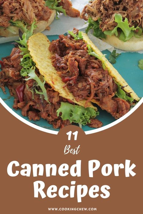 Pork In A Can Recipes, Canned Pork Recipes Dinners, Canned Pork Recipes, Canned Beef Recipe, Pork Casserole, Preserving Recipes, Canned Meats, Canned Potatoes, Ground Pork Recipes