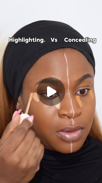 Ginika Temple on Instagram: "Which one do you prefer? Concealing or highlighting ?   I’m the upcoming virtual class we cover  1. Product guidance and selection for individual complexion, skin type and makeup preferences  2. Getting rid of expired or wrong products that may be hindering the desired outcome  3. Shade matching to get the right foundation, powder and concealer  4. Eyebrow filling, Highlighting and blending  5. 2 different eyeshadow looks 6. Contouring, highlighting, bronzing  7. How to achieve a flawless makeup finish  8. Lip work tailored to your specific preferences  9. Choosing setting powders , blush and the best techniques for application  10. Simple techniques to guarantee long lasting and sweat proof makeup  11. 1 month practice in the private community with direct acce Where Do You Apply Highlighter, How To Use Powder Highlighter On Face, Shade Matching Foundation, Contouring With Concealer, How To Conceal, How To Choose Concealer, Concealer Tips How To Apply, Different Eyeshadow Looks, Concealer Guide