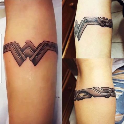 135+ Inspiring Wonder Woman Tattoo Designs (2023) - TattoosBoyGirl Wonder Woman Arm Band Tattoo, Tattoo Wonderwoman, Wonder Woman Tattoos, Tattoos Pulseras, Arm Cuff Tattoo, Forearm Cover Up Tattoos, Wonder Woman Tattoo, Wonder Woman Drawing, Woman Tattoos