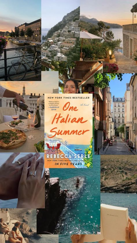 This is the aesthetic of one Italian summer One Italian Summer Book, One Italian Summer, Romcom Books, Movie Collage, Summer Book, Vintage Flowers Wallpaper, Reading Area, Summer Books, Italy Aesthetic