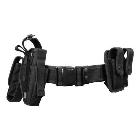 FDG Tactical Utility Belt with Holster Modular Duty Gear BLACK (120 ILS) ❤ liked on Polyvore featuring accessories, belts, weapons, bags and black belt Police Duty Gear, Hospital Core, Apocalypse Clothing, Zombie Apocalypse Outfit, Supernatural Dr, Halloween Jars, Polyvore Items, Duty Gear, The Maze Runner