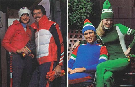 70s fashion Vintage Ski Outfit, Thursday Eve, Outfits 70s, Pre Fall 2016, Retro Ski, Skiing Outfit, Vintage Ski, Racing Stripes, 70s Retro