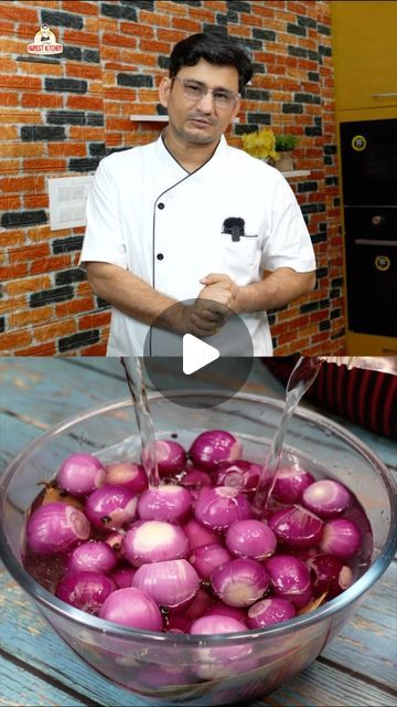 27M views · 1.2M likes | Bhupender Rawat on Instagram: "Vinegar onion 🧅. For Complete video click on YouTube link ( check in Bio)" Vinegar Onion Recipe, Onion In Vinegar, Onion Vinegar, Indian Cooking Videos, Onion Recipes, Youtube Link, Indian Cooking, Cooking Videos, Indian Food