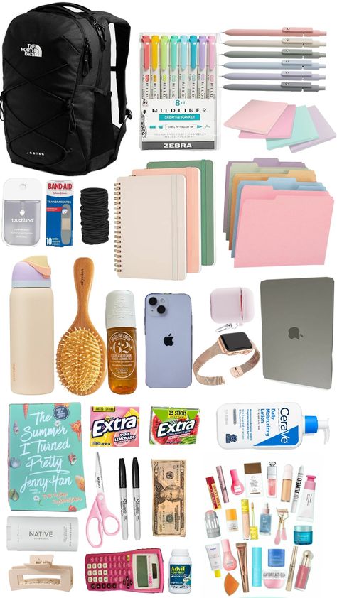 What I Have In My BackPack #backpack #backpackessentials #backpacking #backpacks #backpacksupplies #packing #school #backtoschool #schoollife In My Backpack, Backpack Essentials, My Backpack, School Fits, School Life, School Stuff, Backpacking, Back To School, Backpacks