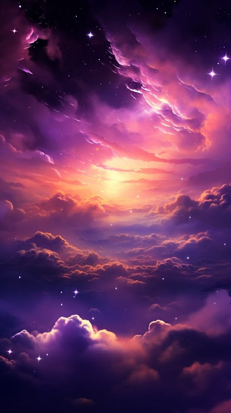 Anime Illustration Art, Space Digital Art, Ethereal Sky, Zoom Wallpaper, Wallpaper Store, Dreamy Artwork, Anime Illustration, Pretty Landscapes, Beautiful Wallpapers Backgrounds