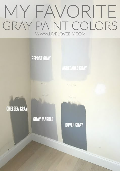 Best Gray Paint Color, Best Gray Paint, Gray Paint Colors, Repose Gray, Grey Paint Colors, Grey Paint, Gray Paint, Paint Color Ideas, Room Paint Colors