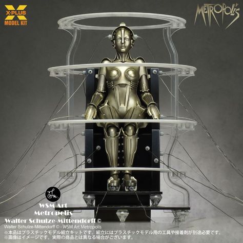 Metropolis Maria Maschinenmensch 1/8 Scale Launch Version Plastic Model Kit X-Plus Metropolis Maschinenmensch 1/8 Scale Launch Ver. Plastic Model Kit [031XP02] - $69.99 : Monsters in Motion, Movie, TV Collectibles, Model Hobby Kits, Action Figures, Monsters in Motion Metropolis 1927, V Model, Sci Fi Models, Plastic Model Kit, Film History, Model Boats, Plastic Model Kits, Model Kits, Model Airplanes