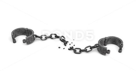 Shackles Drawing, Prince Wedding, Broken Chain, 3d Rendering, Architectural Inspiration, Chain Link, Mockup Design, Stock Illustration, White Background