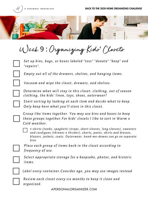 My best tips to start any organizing project and to prepare for a successful Home Organizing Challenge. Come with me and I'll guide you on how to organize every room of your home, sharing organizing tips, tricks, and tools to declutter and organize your house from top to bottom. You can organize any room you want or your entire home. Living Room Checklist, Home Office Organizing, Clean Mama, Office Organizing, Clean Your Washing Machine, Organizing Challenges, Organizing Services, Home Binder, Professional Organizers