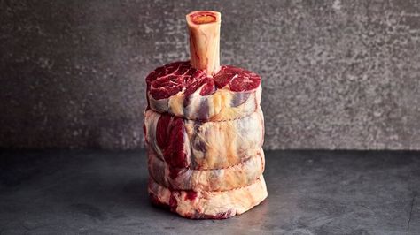 Thor's Hammer Is The Show-Stopping Steak That Saves You Money — Chowhound Veal Shank, Party Crowd, Beef Shank, Gourmet Dinner, Thor's Hammer, Beef Cuts, Lamb Chops, Thors Hammer, Meat Cuts