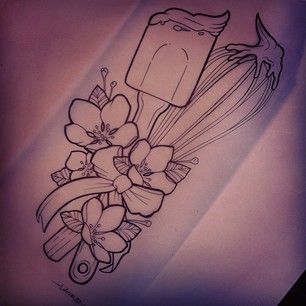 Pastry Tattoo, Baking Tattoo, Cooking Tattoo, Baker Tattoo, Culinary Tattoos, Chef Tattoo, Cupcake Tattoos, Food Tattoos, Leg Sleeve