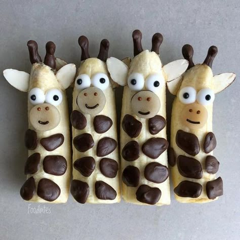 Food Art For Kids, Creative Food Art, Kids Treat, Kids Party Food, Cute Snacks, Easy Food Art, Fun Kids Food, Food Crafts, Toddler Meals