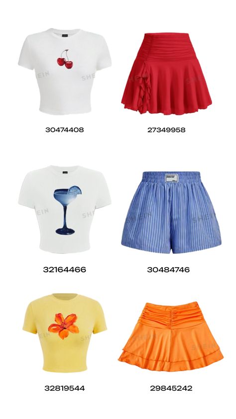 best shein finds with codes, summer shein haul, graphic tees, skirt y2k, summer fashion trend, haul inspo, shopping inspiration for summer, beach outfit, shein coords, coordinati, abbinamenti Best Shein Finds, Outfit Shein, Outfits Colorful, Shein Fits, Shein Finds, Shein Haul, Florida Outfits, Fashion Design Template, Colorful Skirts