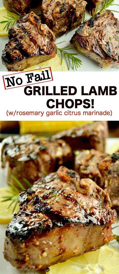 Grilled Lamb Loin Chops, Grilled Lamb Chop Recipes, Bbq Lamb, Grilled Foods, Grilled Lamb Chops, Lamb Chop Recipes, Pork Rib Recipes, Lamb Dishes, Grilled Lamb