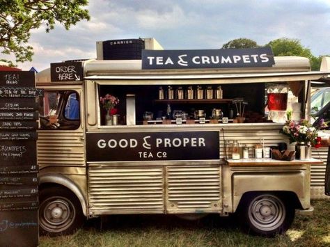 e0f3ecf8c2ed3e75c038a95d3e84fedb Candy Truck, Coffee Trucks, Proper Tea, Food Vans, Tea And Crumpets, Architectural Ideas, Food Van, Liquor Bar, Coffee Cart