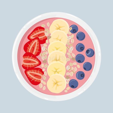 Yogurt Smoothie Bowl, Natural Breakfast, Yogurt Smoothie, Room Vibes, Acai Smoothie, Strawberries Blueberries, Yogurt Smoothies, Fruit Wallpaper, Pop Art Wallpaper